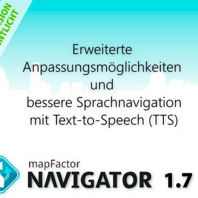 MapFactor Navigator 1 7 F R IOS Jetzt Mit TTS Kostenlose OSM Karten   MapFactor Navigator 1.7 IOS 